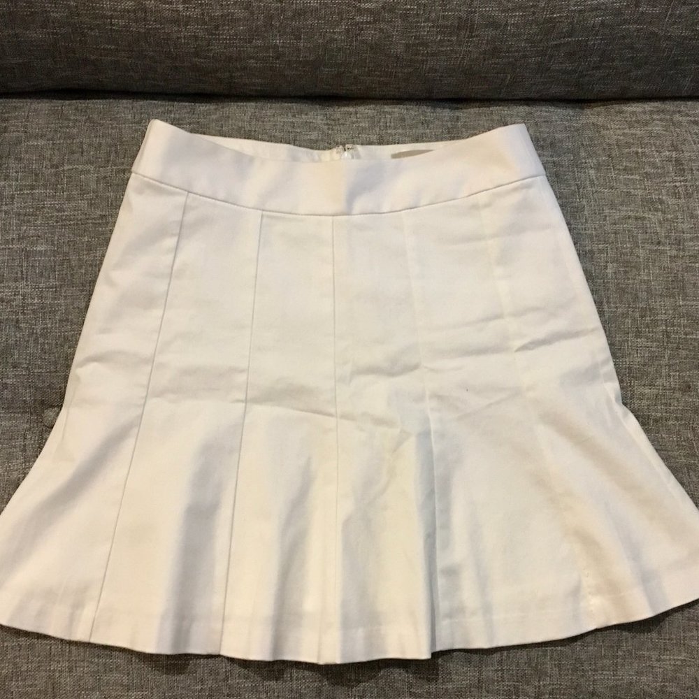 Banana Republic White Trumpet Skirt 4P